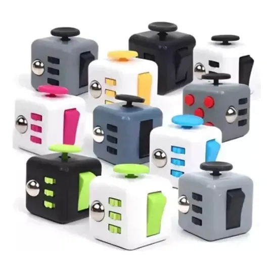 Cubo Fidget Diseños Anti Estrés Juego Ansiedad Sensorial 