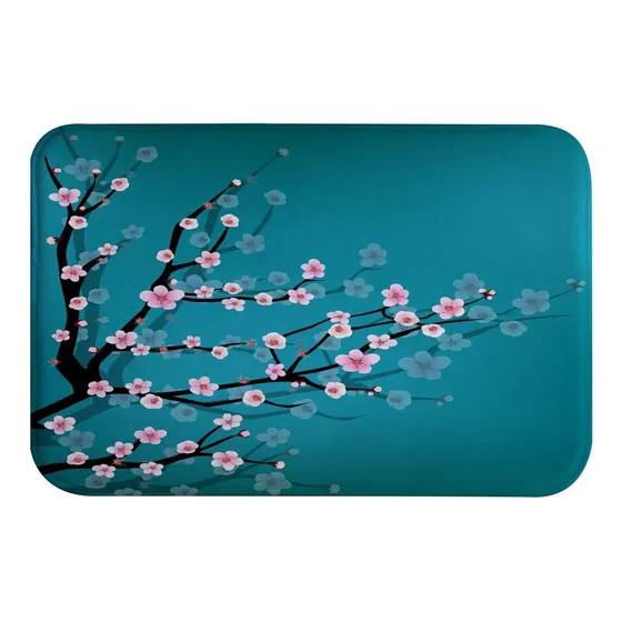 R Alfombra Baño Antideslizante Absorbente Agua Lavable Rosa