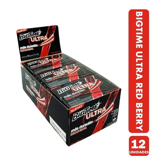 Chicle Arcor Bigtime red berry con berry 24 g 12 u