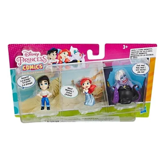 Disney Princess Mini Comics - Ariel Pack 3 Figuras