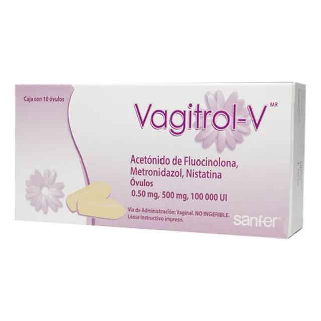 Vagitrol-v Óvulos 0,500/500/100000 U, 10 Óvulos