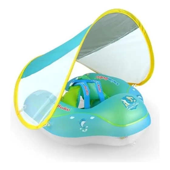 Flotador Para Bebé Plástico Con Techo Talla L Verde Úpale