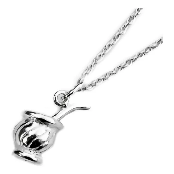 Conjunto Cadenita Collar Dije Mate - Plata 925 Regalo