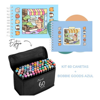 Hb Kit Canetas Touch 60 Cores E 1 Livro Stitch De Colorir Hb Kit Canetas Touch 60 Cores E 1 Livro Stitch De Colorir