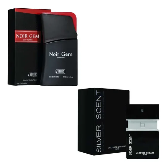 Kit Masculino Perfume I Scents Noir Gem Edt 100ml + Perfume Silver Scent Edt 30ml