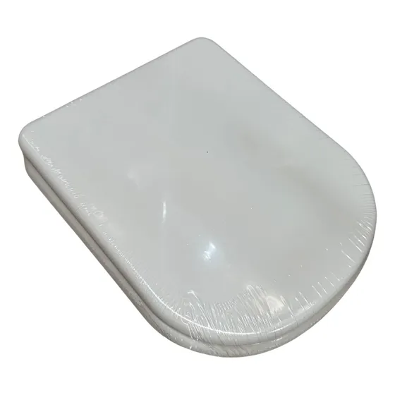 Tapa Asiento Inodoro Water Mdf Vogue/bari Blanca Herraje Pp