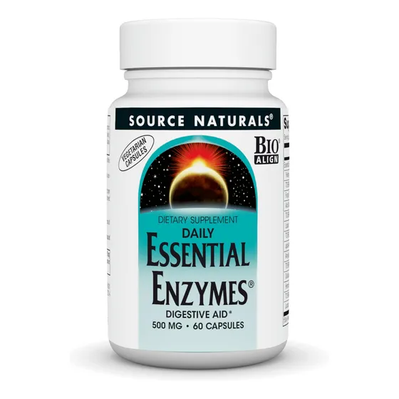 Suplemento Source Naturals Essential Enzymes 500 Mg 60 Cápsu