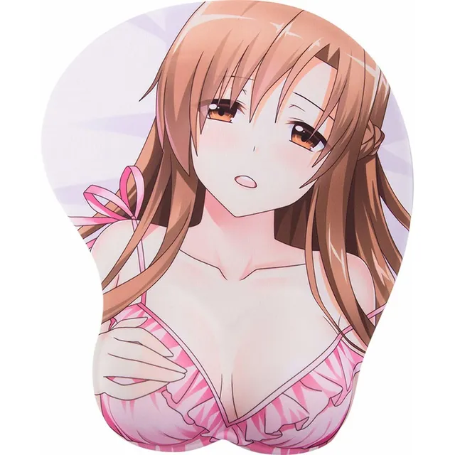 Lniub Cojin Raton Pecho 3d Dibujo Animado Sao Asuna Pad