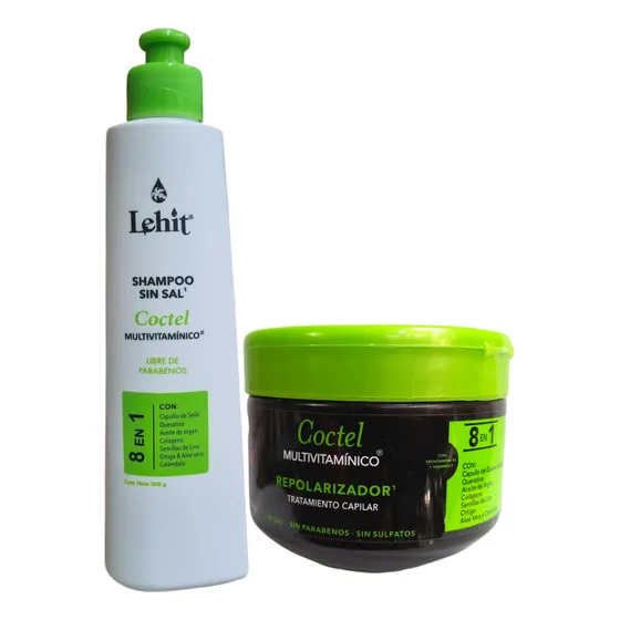 Kit Shampoo Y Coctel Repolarizador 8 En - mL a $115