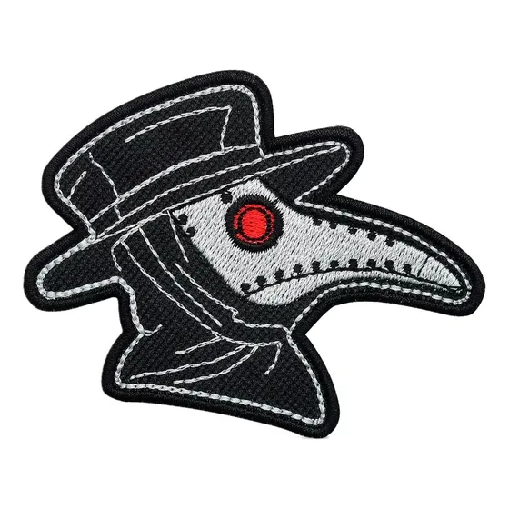 Patch Gang Bordado Termocolante Médico Da Peste Steam Punk