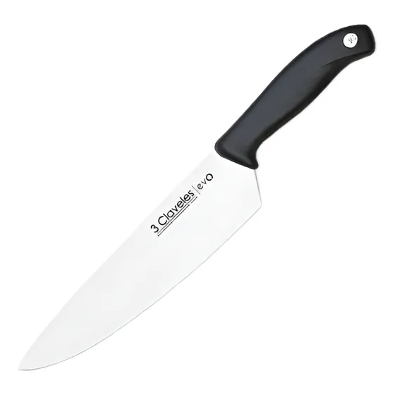 Cuchillo Tres Claveles Cocinero Evo 20 Cms  1357 Color Negro