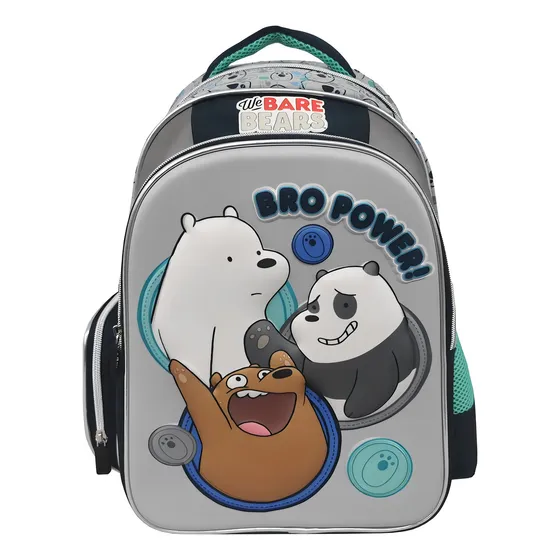 Mochila Osos Escandalosos Primaria Backpack Br402a38bp Color Gris