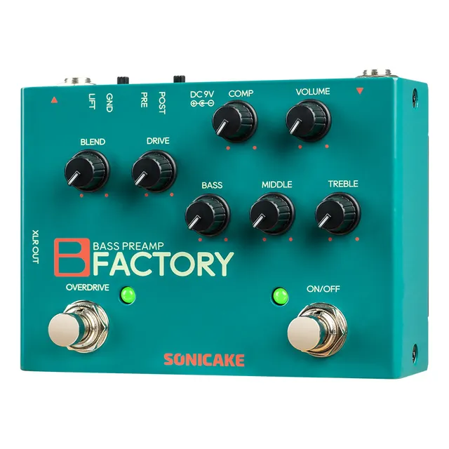 Pedal De Bajo Sonicake B Factory Analog Preamp Comp Overdriv