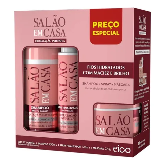 Kit Eico Especial Salão Em Casa Hidratação Intensiva