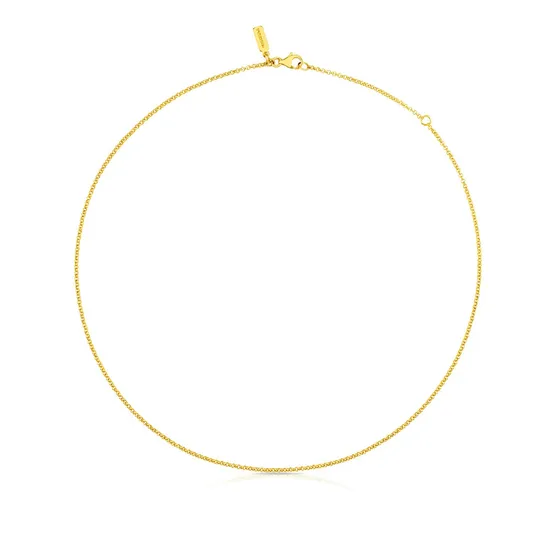 Gargantilla Tous Chain De Vermeil Color Dorado
