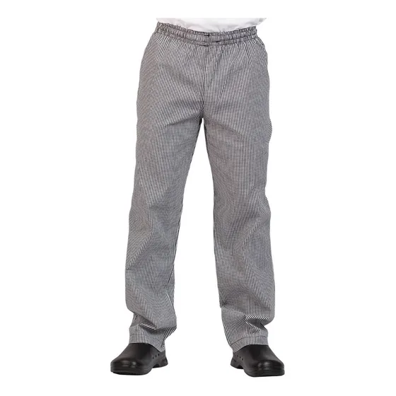 Calça Xadrez Uniforme Trabalho Unissex Pied Poule Plus Size