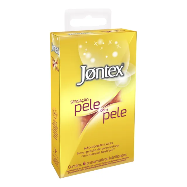Preservativo Sensação Pele Com Pele 4 Unidades Jontex