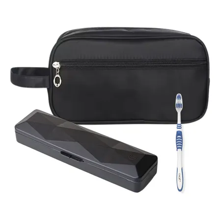 Nécessaire Premium Executiva Nylon Com Porta Escova De Dente