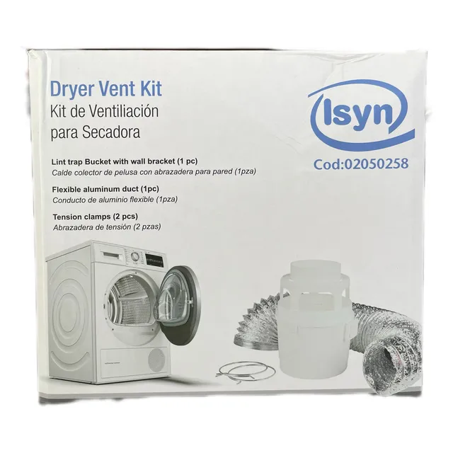 Kit De Ventilación Secadora Ducto Aluminio Base Plástica