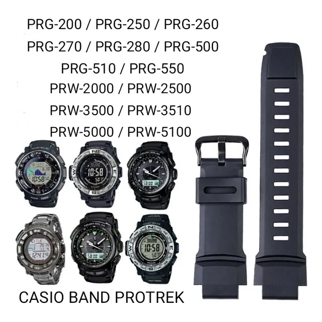 Correas Casio Reemplazo Protrek Prg-250-280 / Prw-2500 Nueva