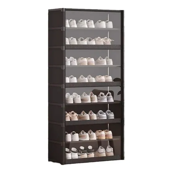 Zapatero Vertical Con Tapa Pet  30x64x139cm, 9 Niveles