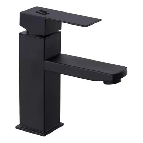 Llave Lavamanos Monocontrol Negra Unifer