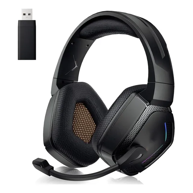 Auriculares Inalámbricos Para Juegos Pc 2,4 Ghz Bt Con Micro