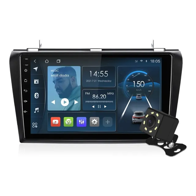Radio De Coche Isudar 1+32 G Para Mazda 3 2004-2009 Gps Fm