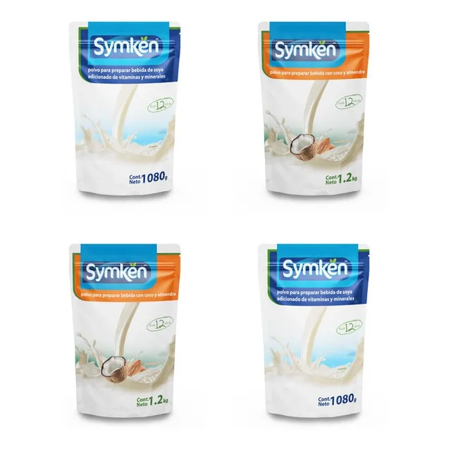 Symkën Mix Natural 1,080g Y Coco-almendra 1,200g - 4 Piezas