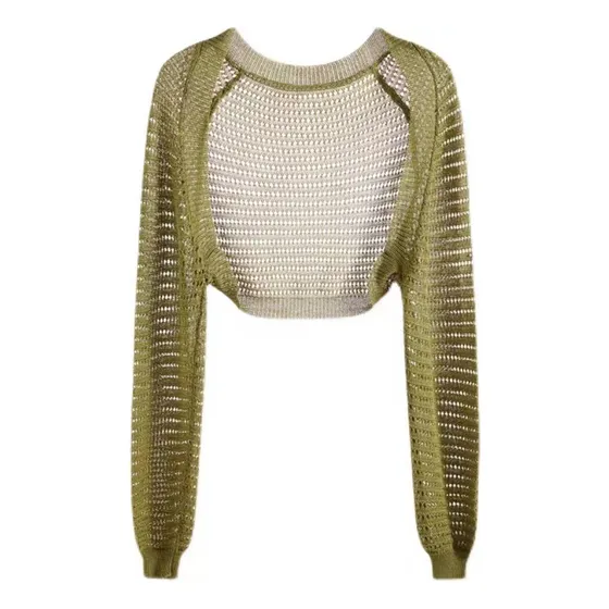 Torera Bolero Mujer Casual Color Sólido Manga Larga