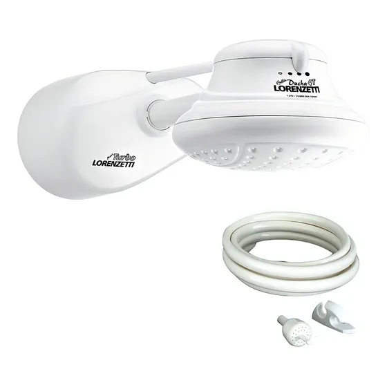 Ducha Lorenzetti Bella Ducha Turbo 6800w 220v Pressurizador Acabamento Brilhante Cor Branco