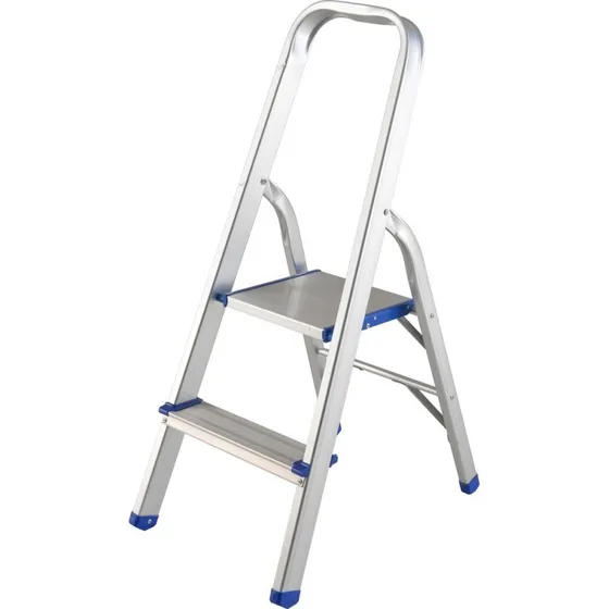 Escalera Plegable De Aluminio 2 Peldaños Surtek® Carga 150kg