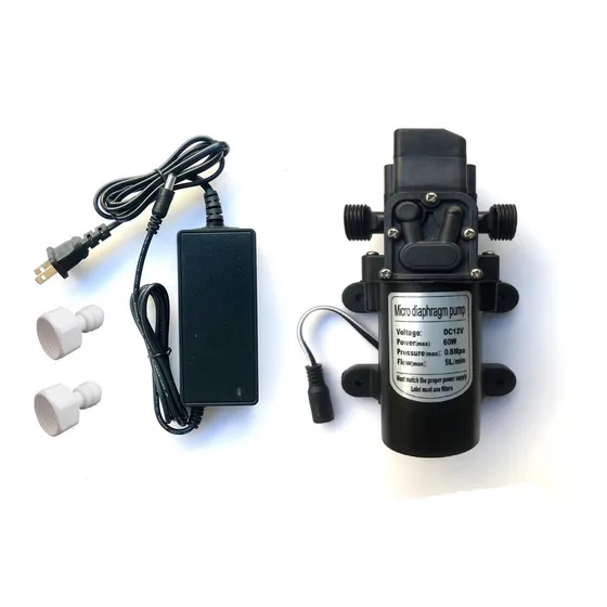 Bomba De Diafragma 60w 12volt 5l/min Con Eliminador 