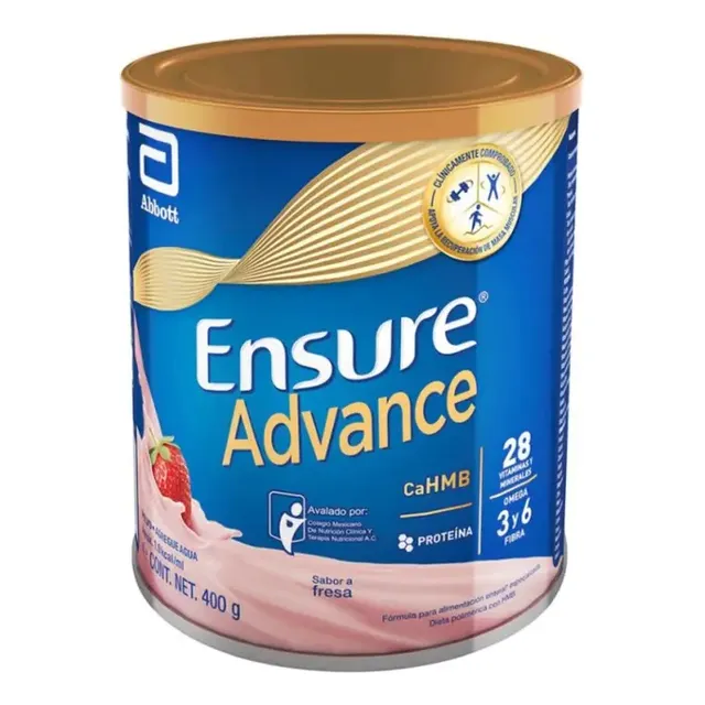 Ensure Advance En Polvo Sabor Fresa 400 G