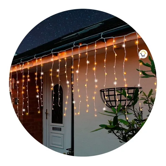 Cortina Led Destellos Luces Navidad 6x1 M 240 Led 1330b