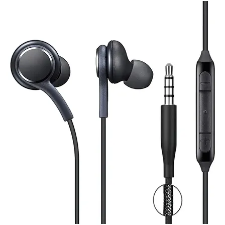 Fone Ouvido Com Fio P2 E Microfone Para Samsung Xiaomi E Pc Preto