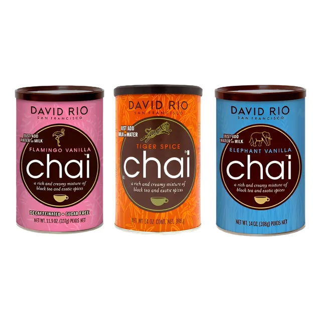 Pack X3 - Té Chai David Rio (flamingo, Tiger Y Orca)