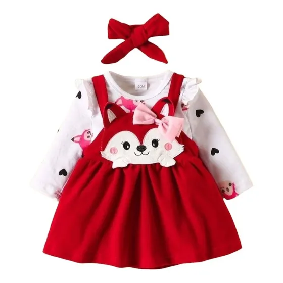 Conjunto De 3 Piezas, Braga Tipo Falda Para Bebés