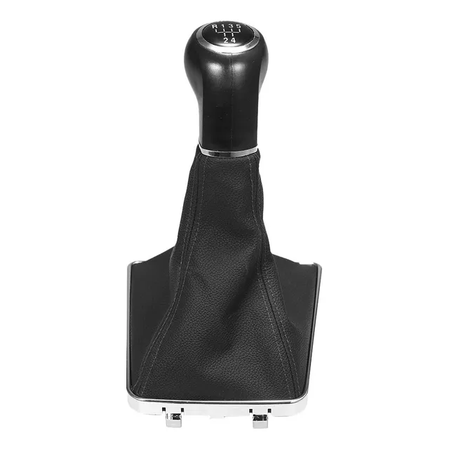 Funda De Piel Pomo De Palanca De Cambios De 5 Velocidad