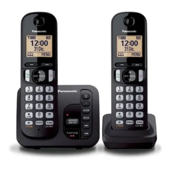 Tel. Inalámbrico Doble Base C\u002Fcontestador Panasonic Tgc222 | Cuotas sin interés