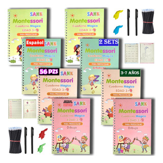 Cuadernos De Caligrafía Mágica Reutilizables En Español 56pz Cuadernos De Caligrafía Mágica Reutilizables En Español 56pz