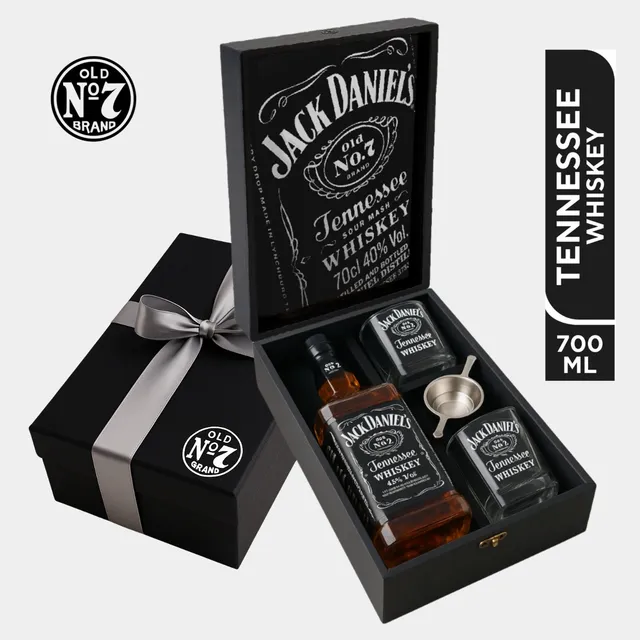 Kit Presente Whisky Jack Daniel's Original Dosador + 2 Copos