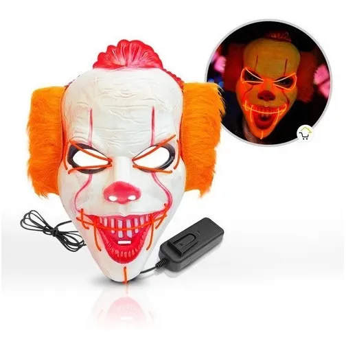 Mascara It Luz Neon Halloween Disfraz Of316