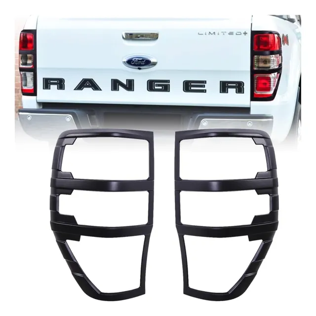 Mascara Luces Traseras Aros X2 Negros Para Ranger 2012-2023