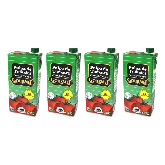 Pulpa De Tomate Concentrada Gourmet 1030 Grs X 4 Un