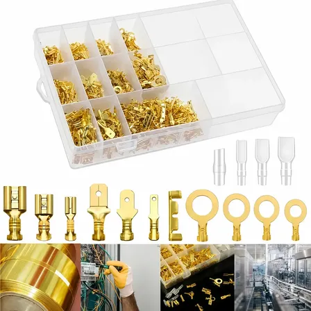 1000pçs Pro Macho Isolado Fêmea Fio Terminais 2,8/4,8/6,3mm