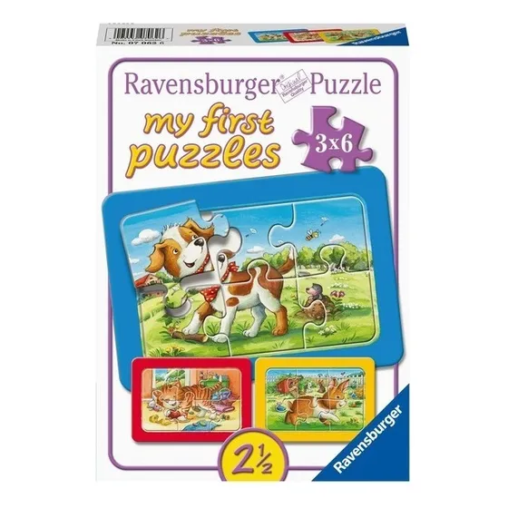 Rompecabezas Mi Primer Puzzle 3x6 Piezas Amigos Animales