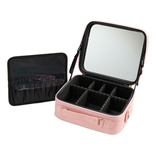 Neceser De Maquillaje Portátil Con Espejo, Caja De Neceser De Maquillaje Portátil Con Espejo, Caja De