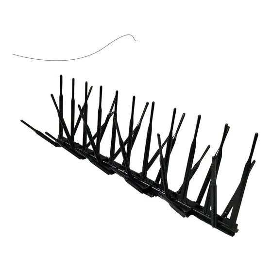 Espicula Anti Pombos Policarbonato Kit 10 Pçs Preto Cor Preta