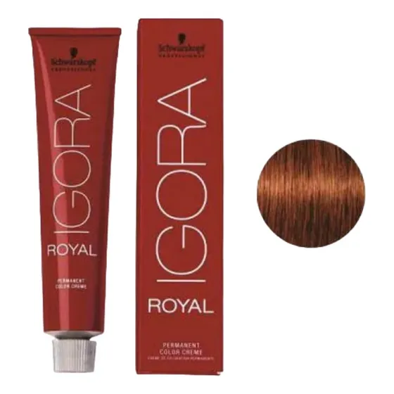  Igora Royal N 6.77 Rubio Oscuro Cobrizo Intenso Tendencia